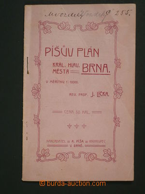 107602 - 1900 Píšův plan royal main town Brno, paperback with inse