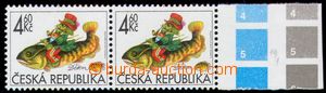 107749 - 1998 Pof.190, Dětem, krajová 2-páska, DV na ZP 19/1 - vlaso