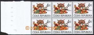 107752 - 1998 Pof.189, Dětem, krajový 6-blok, DV na ZP 13/2 - modrá