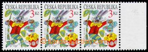 107770 - 1997 Pof.138, Velikonoce, krajová 3-páska s DV na ZP 18/2 -