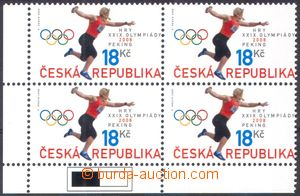 107940 - 2008 Pof.569, Letní OH, krajový 4-blok, posun perforace do