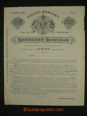 108138 - 1898 SEMENÁŘSTVÍ katalog semen fy Gebrüder Boschan, Wie