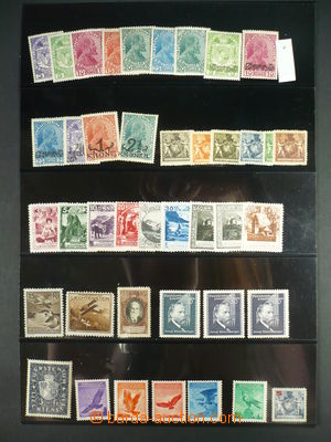 108352 - 1912-39 LIECHTENSTEIN sestava 79ks známek na výmětovém
