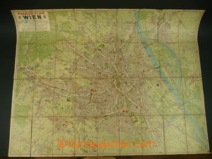 108391 - 1910? Wien, wall map, scale 1:17000, format 98x77cm, undergl