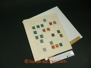 109423 - 1873-70 BARBADOS sbírka známek na volných albových list