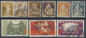 110000 - 1915-19 Mi.124-26, 127, 140-41, 146-48, sestava různých 9ks,