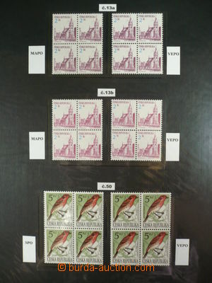 112278 - 1993-2009 ČESKO specializovaná sbírka perforace ve 4-blo