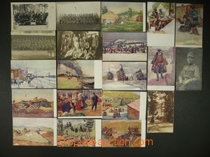 112676 - 1916-20 MOTIV / ČS. LEGIE sestava 20ks pohlednic, z toho 1