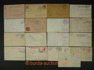 113051 - 1913-17 POLNÍ POŠTA / RAKOUSKO-UHERSKO sestava 17ks pohle