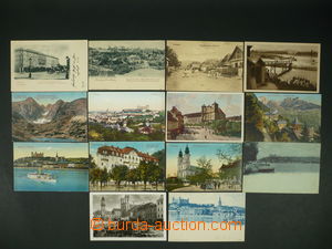 113420 - 1900-30 MÍSTOPIS / SLOVENSKO sestava 14ks pohlednic, z toh