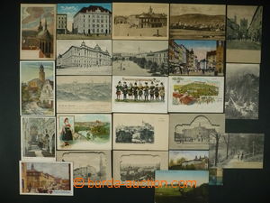 113426 - 1900-10 MÍSTOPIS / MORAVA sestava 23ks pohlednic, většin