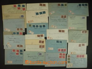 113878 - 1945 CZECHOSLOVAKIA 1945-92 selection of 20 pcs of Reg lett