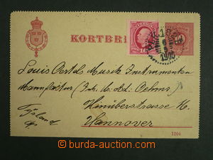 114214 - 1905 Mi.K8, zálepka 10ö karmínová, dofr. zn. Mi.43, DR PLK.