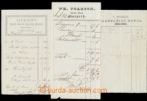 114268 - 1838 GREAT BRITAIN comp. 3 pcs of heading hotel invoices fr