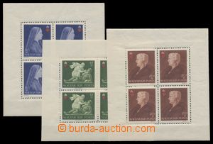 114465 - 1942 Mi.Klb.696A-698A, souvenir sheets Red Cross, perforated