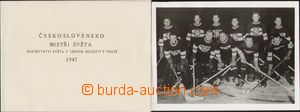 114518 - 1947 SPORT / ICE HOCKEY photo 18x13cm, world champions Modr