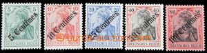 115014 - 1905 Mi.48-52, kompletní série s přetiskem nových hodnot