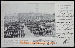 116351 - 1900 TŘEBÍČ - polní mše na Karlově náměstí, čb, DA