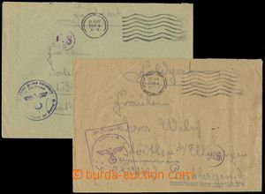 116552 - 1944 SS-Feldpost, sestava 2ks dopisů z Lotyšska do Německ