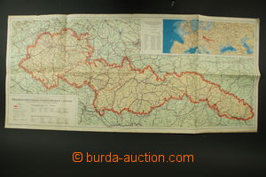 118764 - 1938 wall map Czechoslovak republic after occupation of Sude