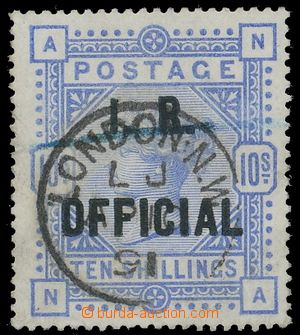 119425 - Mi.D46 (SG.O10), Služební 10Sh ultramarínová, přetisk