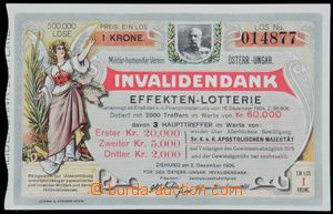 119523 - 1906 AUSTRIA-HUNGARY lottery ticket club/association for su