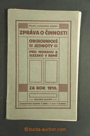 119548 - 1910 BUSINESS Kolátor: Zpráva about/by activity/-ies Obch