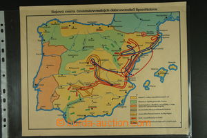 119742 - 1939 SPAIN / INTERNATIONAL BRIGADES názorná color map zn
