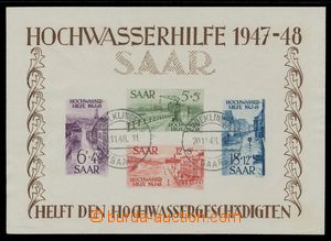 120563 - 1948 Mi.Bl.1, aršík Pomoc při povodni, DR VÖLKLINGEN 20.