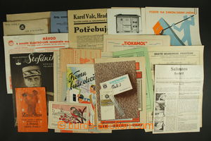 121098 - 1918-40 selection of 23 pcs of advertising and nabídkových