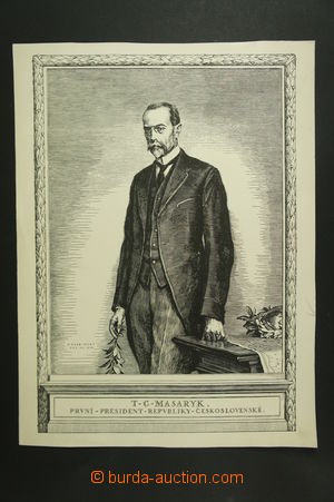 121116 - 1919 ŠVABINSKÝ Max (1873–1962): Masaryk stojící u stol