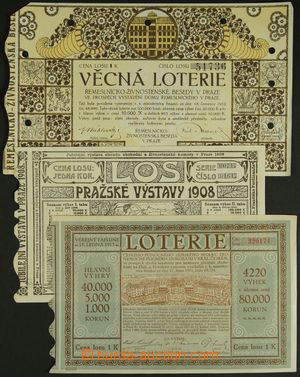 121136 - 1908-13 AUSTRIA-HUNGARY comp. 3 pcs of tickets, 1x crosswis