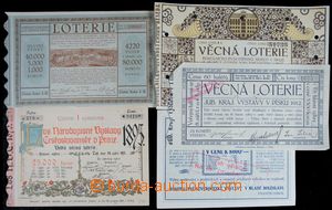 121179 - 1895-1913 AUSTRIA-HUNGARY comp. 5 pcs of tickets, Czech aux