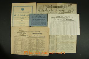 121188 - 1867-1918 AUSTRIA-HUNGARY comp. 5 pcs of lists of prizes, g