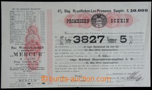 121199 - 1893 AUSTRIA-HUNGARY note for ticket; cross fold