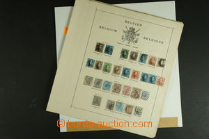 121240 - 1849-1920 BELGIUM small collection of stamps on free album