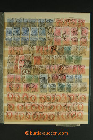 121303 - 1870-1918 AUSTRIA comp. of stamps in 12-sheet stockbook, al