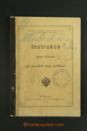 121961 - 1903 MILITARIA Instrukce for community, as prováděti have