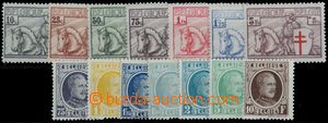 122248 - 1926-30 Mi.211-217, Albert I., 386-392, Anti-Tuberculosis Wo