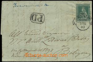 124557 - 1853 letter to Bologna with Mi.6yb, 4Cr, CDS FIRENZE, wide m