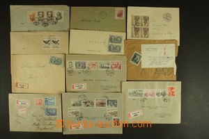 125268 - 1950-53 sestava 11ks dopisů, z toho 4x jako R, 1x R+Ex, jedn
