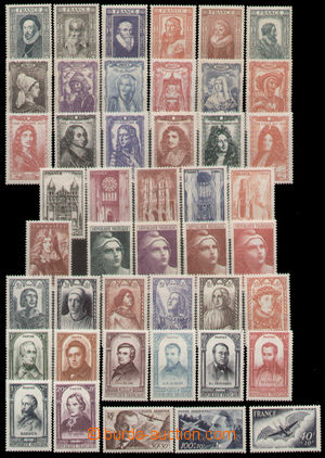 125410 - 1943-48 sestava 10 kompletních emisí, obsahuje Mi.600-5, 6