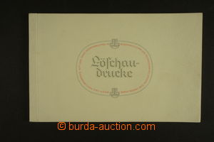 128647 - 1930 SAMPLER / LÖSCHAU-DRUCKE, KRÁSNÁ LÍPA, color sample