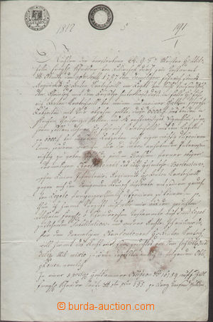 128940 - 1810 RAKOUSKO / NAPOLEONSKÉ VÁLKY bankovní listina na pa