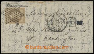 129134 - 1870 dopis do Londýna přepravený balónem De Tourville z