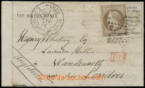 129137 - 1871 dopis do Londýna přepravený balónem Le Duquesne z o