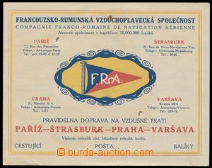 129228 - 1920 AVIATION prospectus Francouzsko - Romanian vzduchoplav