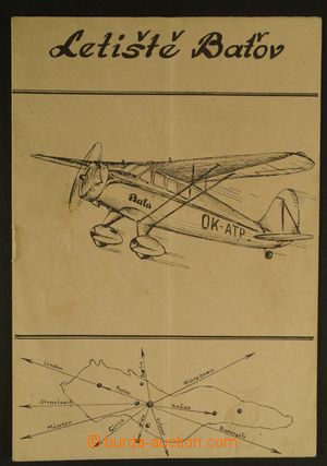 129229 - 193? AVIATION Air-mail Order for Airport Baťov, booklet A5