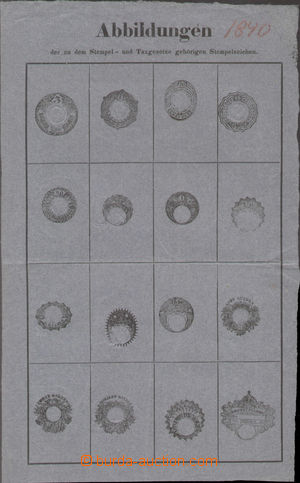 129310 - 1840 RAKOUSKO / VZORNÍK KOLKŮ emise 1836 a 1838 používa