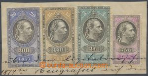 129340 - 1877 RAKOUSKO-UHERSKO krásná 4-barevná frankatura na vý